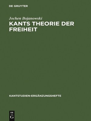 cover image of Kants Theorie der Freiheit
